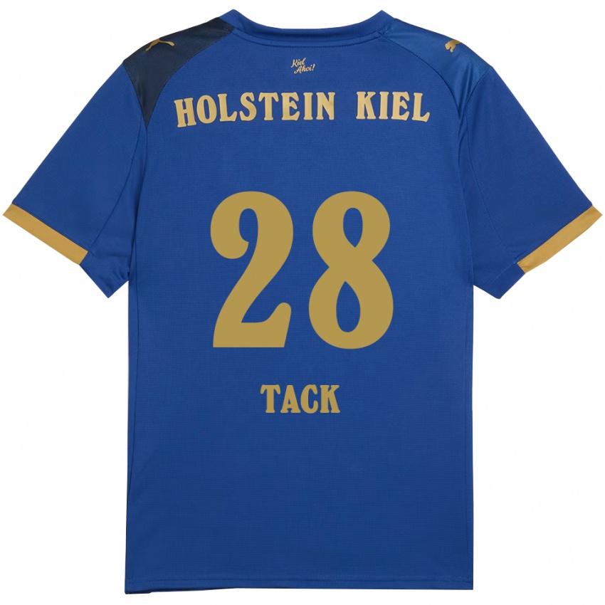 גברים Kian Tack #28 כחול זהב ג'רזי ביתית 2025/26 חולצה קצרה