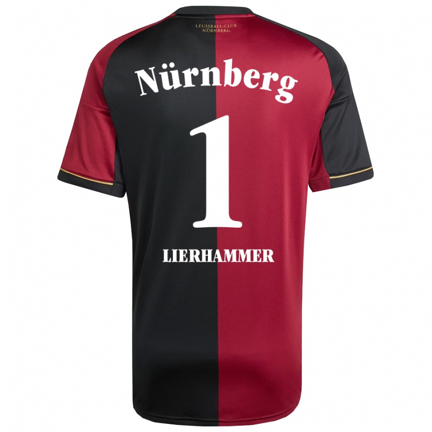 גברים Tim Lierhammer #1 בורדו שחור ג'רזי ביתית 2025/26 חולצה קצרה