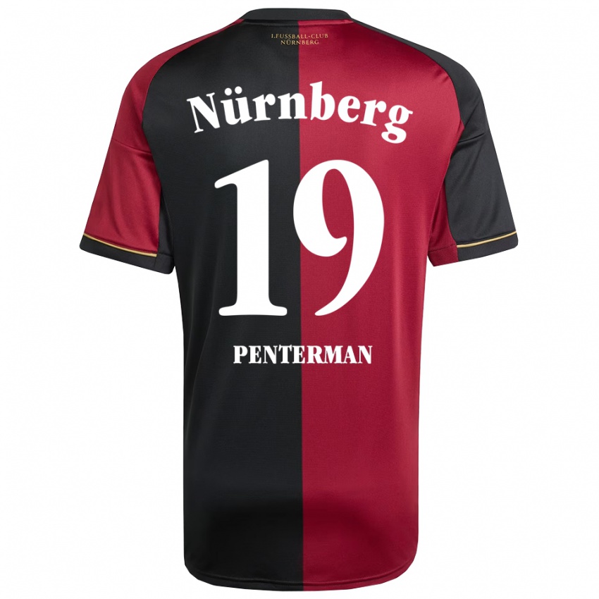 גברים ג׳ספר פנטרמן #19 בורדו שחור ג'רזי ביתית 2025/26 חולצה קצרה