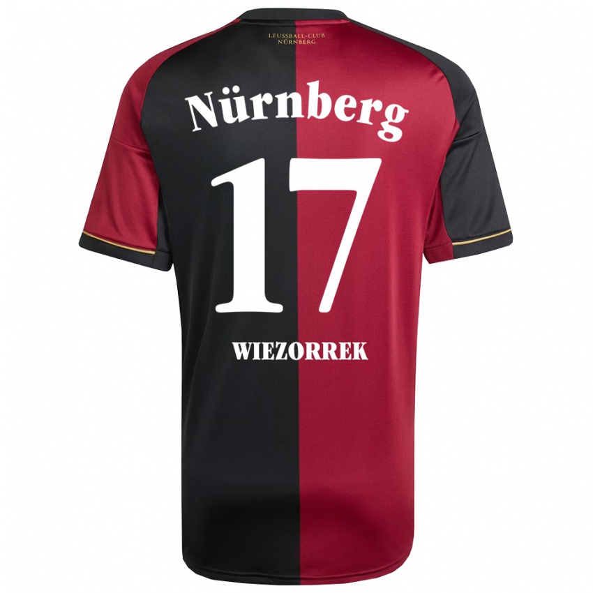 גברים Moritz Wiezorrek #17 בורדו שחור ג'רזי ביתית 2025/26 חולצה קצרה