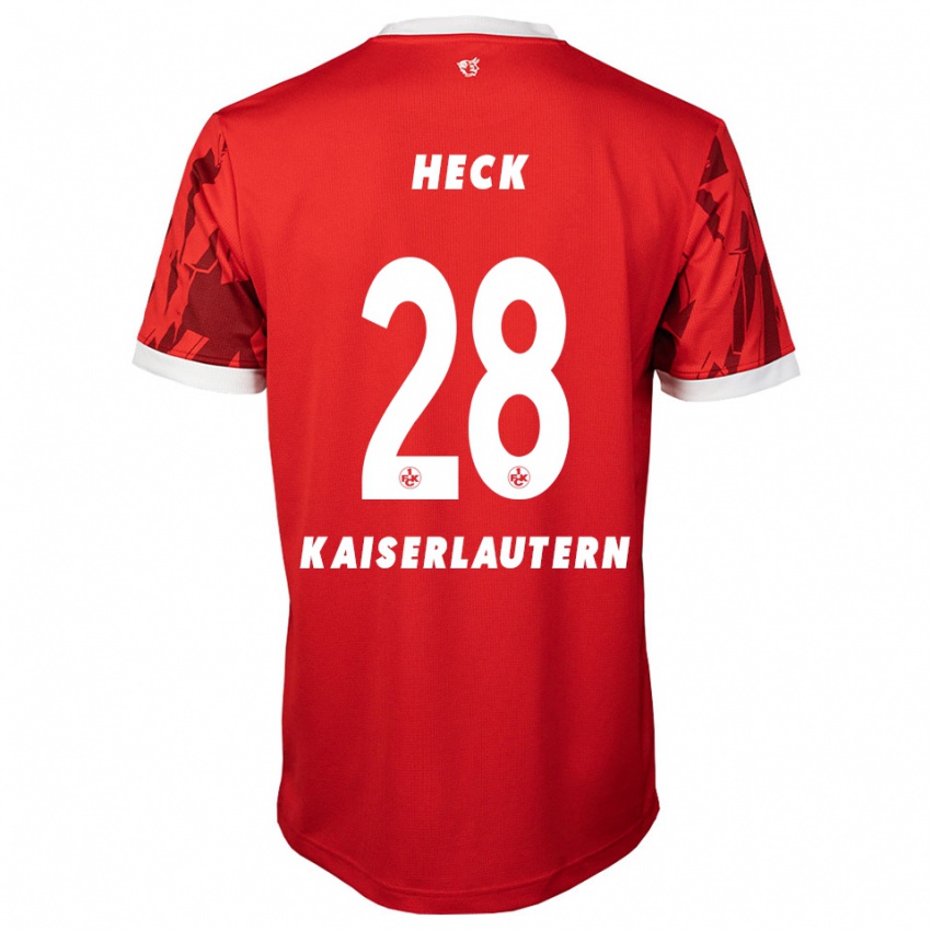 גברים פביאן הק #28 אדום לבן ג'רזי ביתית 2025/26 חולצה קצרה