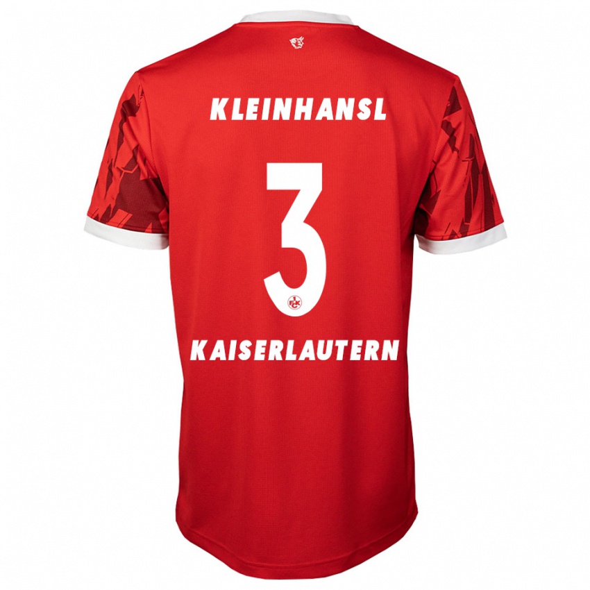 גברים Florian Kleinhansl #3 אדום לבן ג'רזי ביתית 2025/26 חולצה קצרה