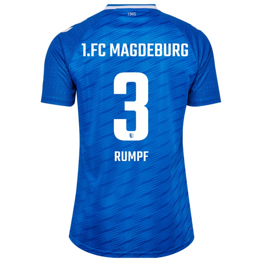 גברים Mathilda Rumpf #3 כחול לבן ג'רזי ביתית 2025/26 חולצה קצרה