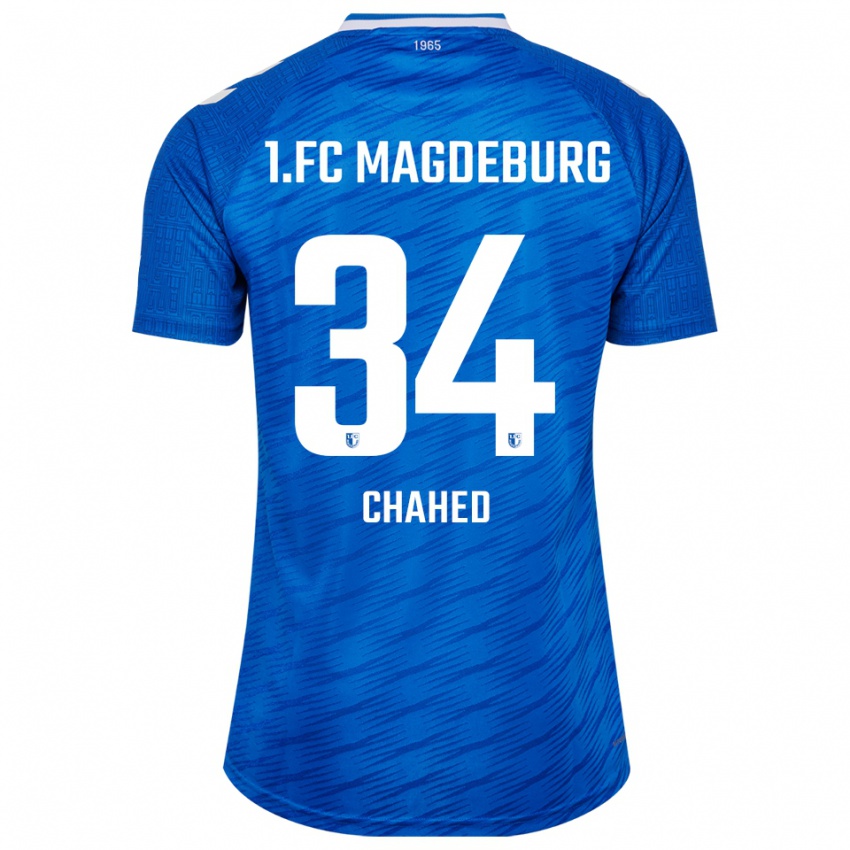 גברים טארק צ'אד #34 כחול לבן ג'רזי ביתית 2025/26 חולצה קצרה