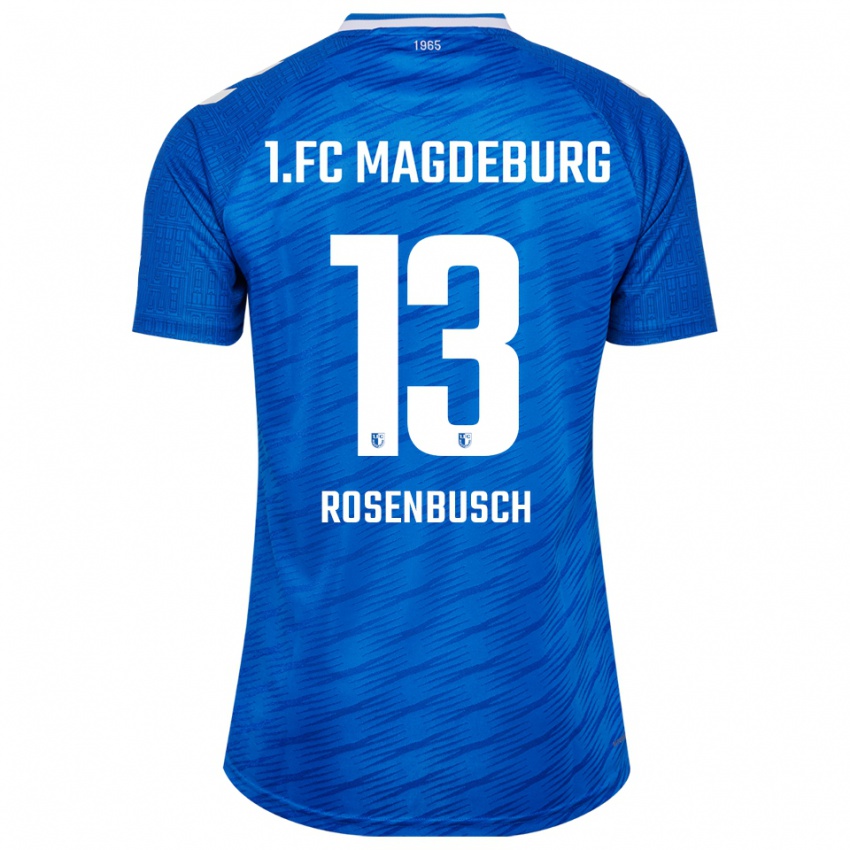 גברים טים רוזנבוש #13 כחול לבן ג'רזי ביתית 2025/26 חולצה קצרה