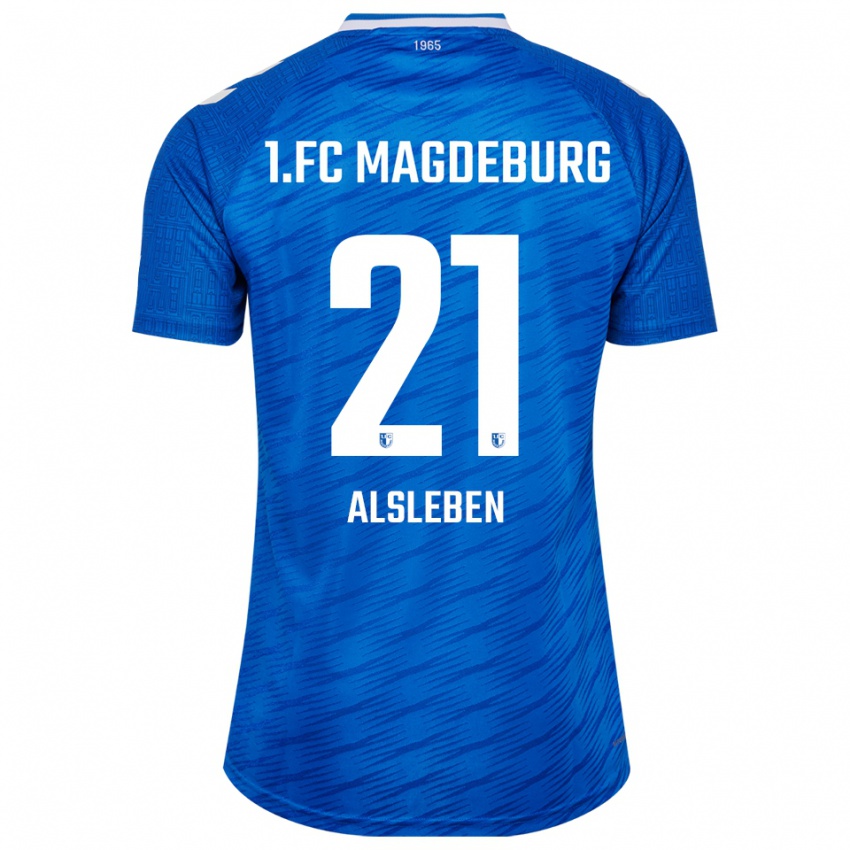 גברים טביאה אלסלבן #21 כחול לבן ג'רזי ביתית 2025/26 חולצה קצרה