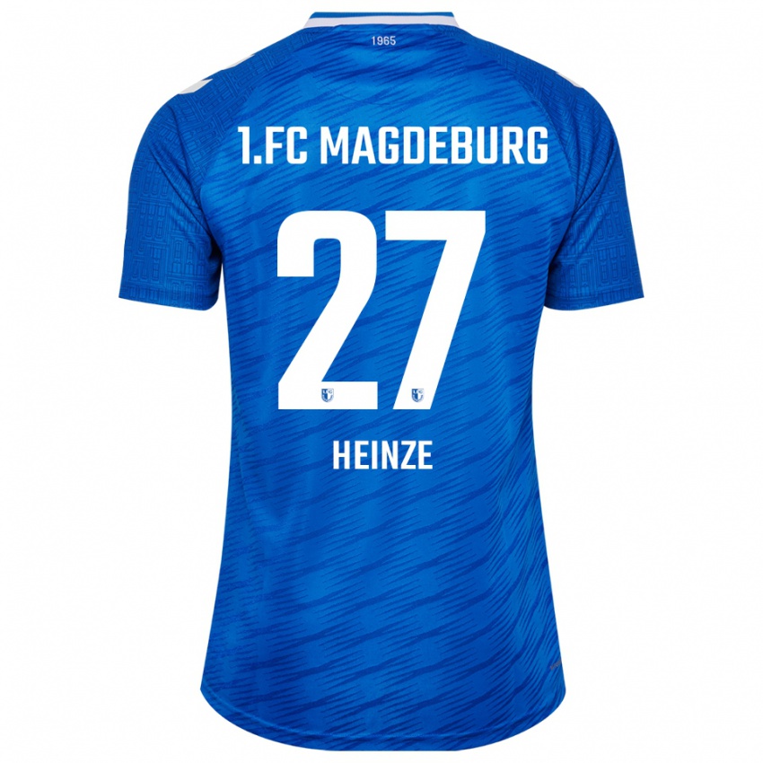 גברים Vanessa Heinze #27 כחול לבן ג'רזי ביתית 2025/26 חולצה קצרה