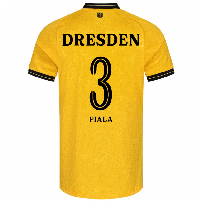 גברים מאטיי פיאלה #3 צהוב שחור ג'רזי ביתית 2025/26 חולצה קצרה