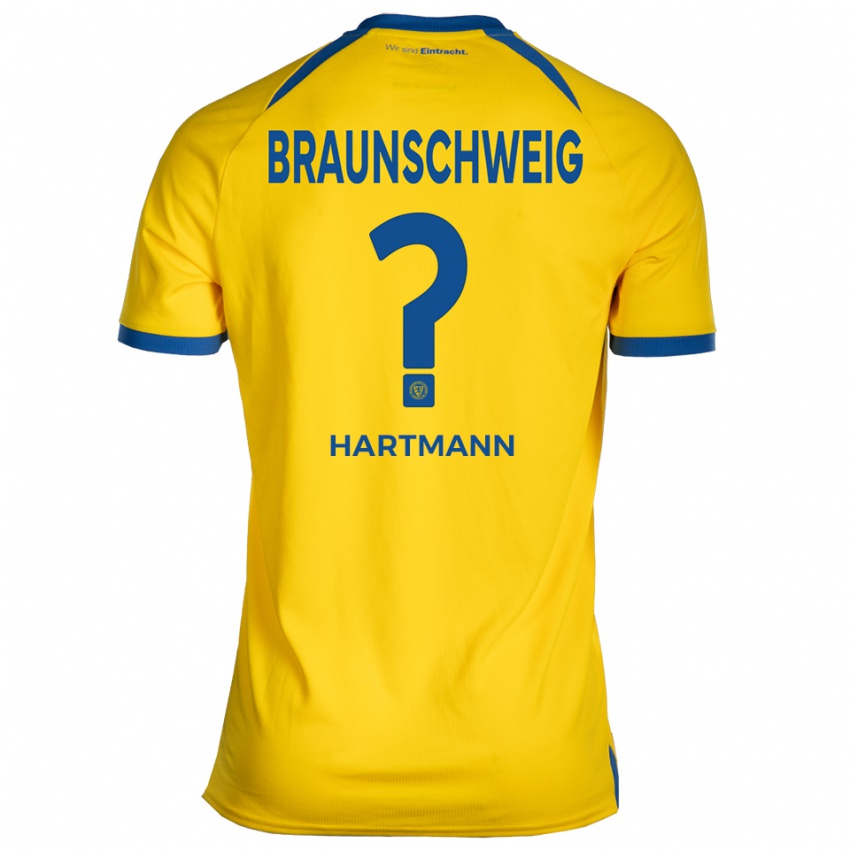 גברים Jasper Hartmann #0 צהוב כחול ג'רזי ביתית 2025/26 חולצה קצרה