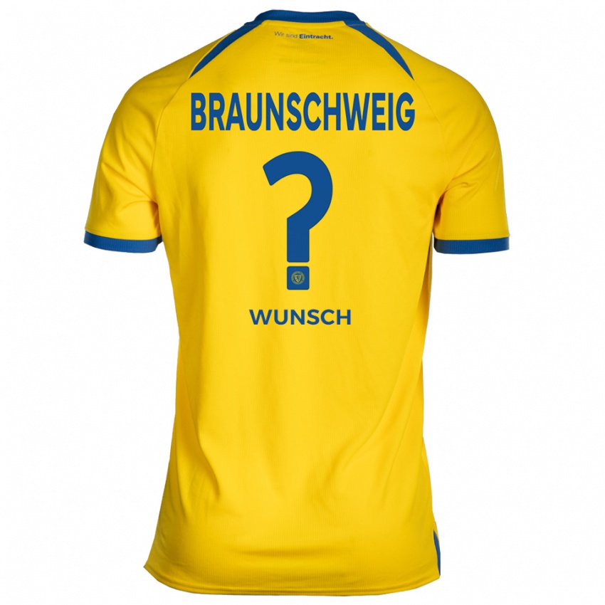 גברים Neele Wunsch #0 צהוב כחול ג'רזי ביתית 2025/26 חולצה קצרה