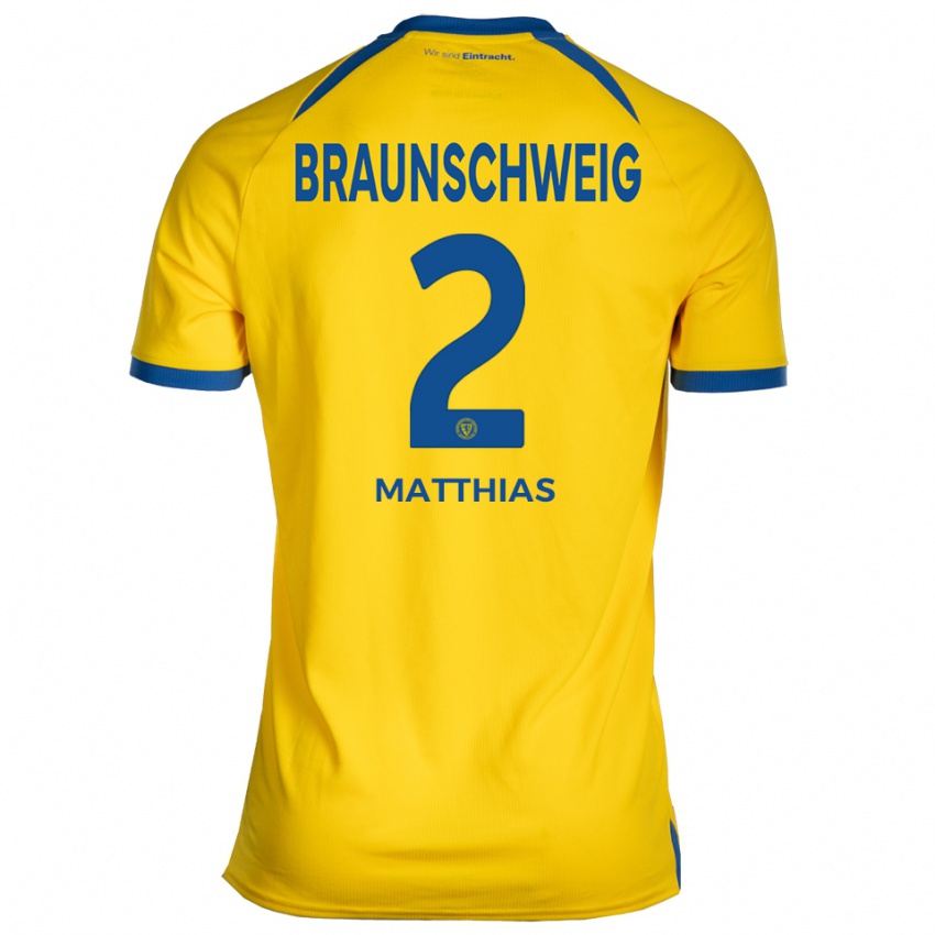 גברים Ole Matthias #2 צהוב כחול ג'רזי ביתית 2025/26 חולצה קצרה