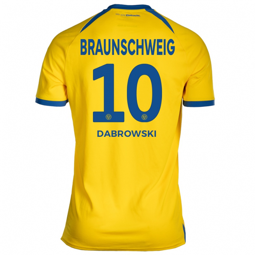 גברים Sebastian Dabrowski #10 צהוב כחול ג'רזי ביתית 2025/26 חולצה קצרה