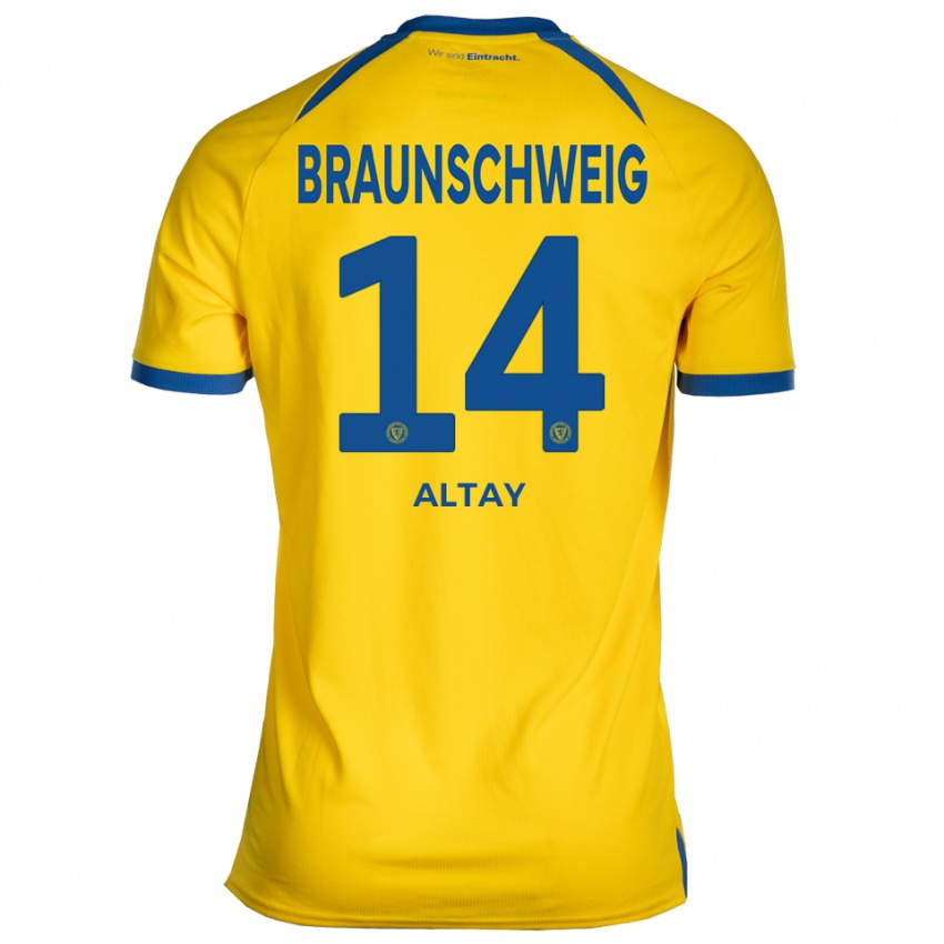 גברים Ali Altay #14 צהוב כחול ג'רזי ביתית 2025/26 חולצה קצרה