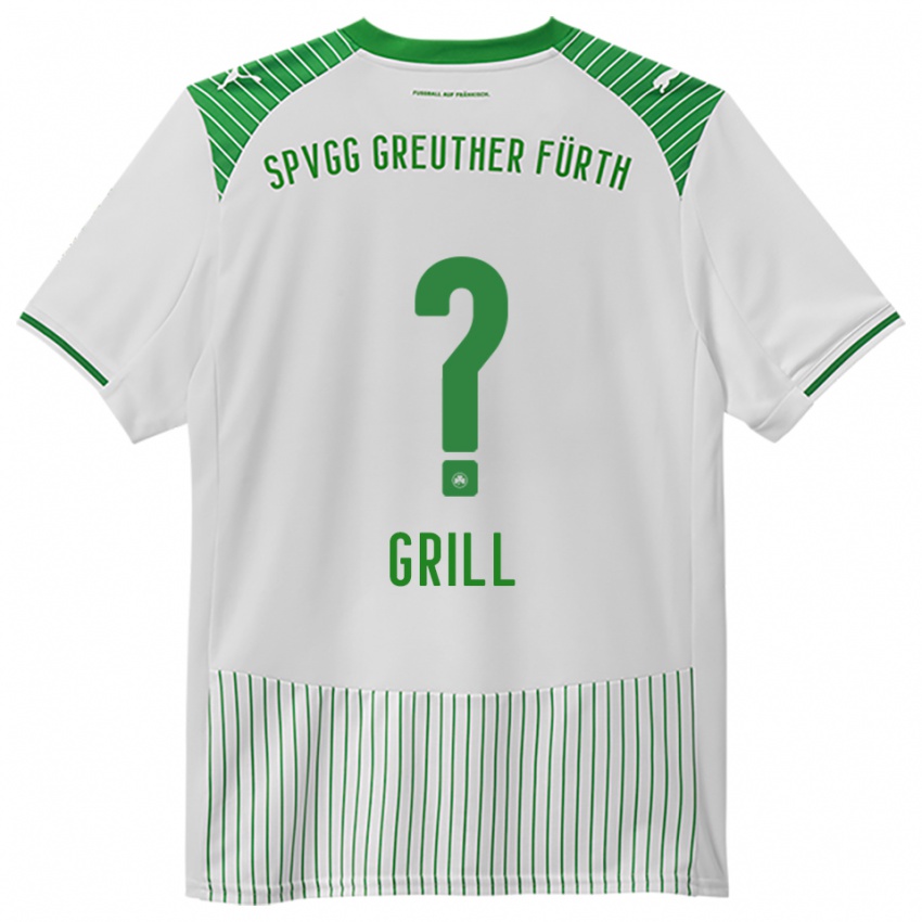 גברים Elena Grill #0 לבן ירוק ג'רזי ביתית 2025/26 חולצה קצרה