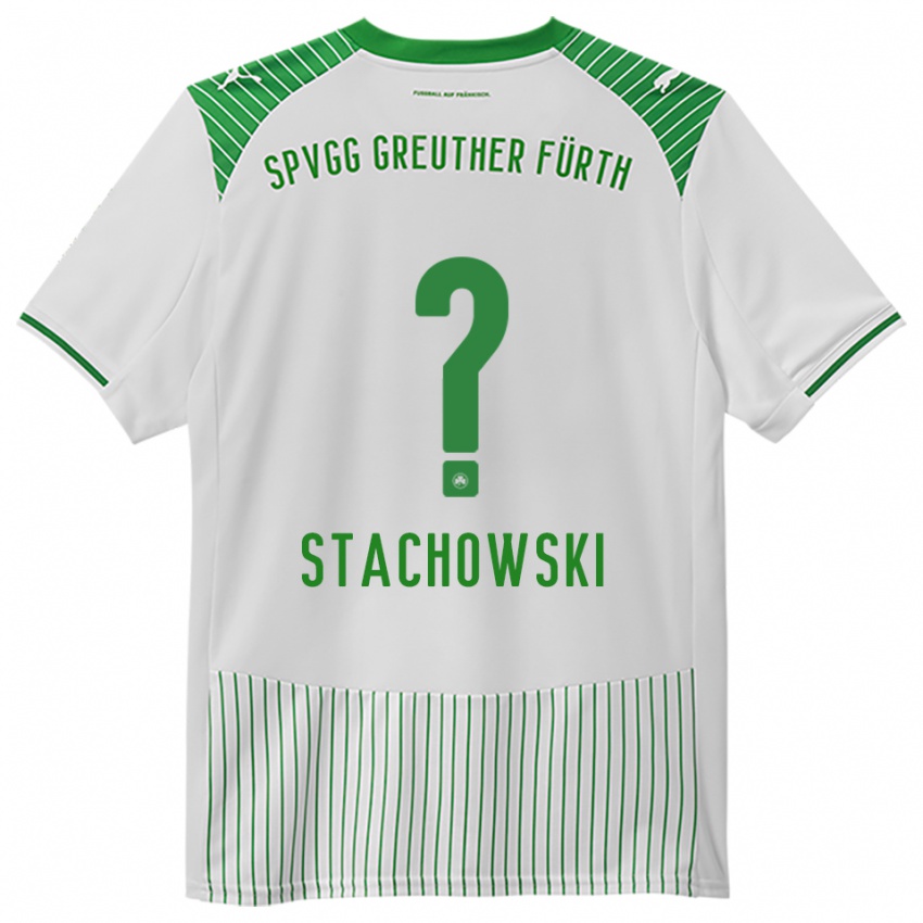 גברים Lara Stachowski #0 לבן ירוק ג'רזי ביתית 2025/26 חולצה קצרה