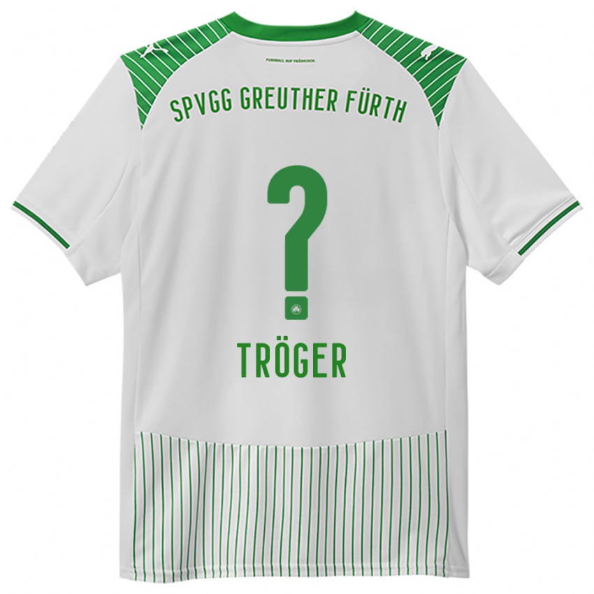 גברים Juliane Tröger #0 לבן ירוק ג'רזי ביתית 2025/26 חולצה קצרה