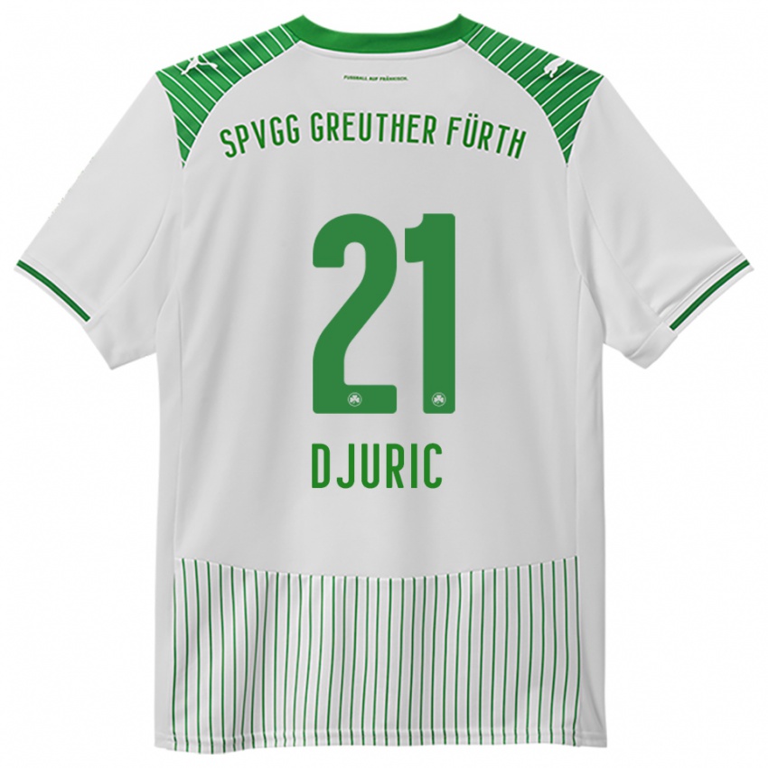 גברים אנדריי דוריץ׳ #21 לבן ירוק ג'רזי ביתית 2025/26 חולצה קצרה