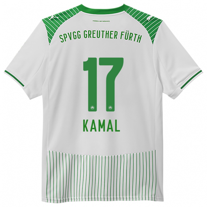 גברים פאדל כמאל #17 לבן ירוק ג'רזי ביתית 2025/26 חולצה קצרה