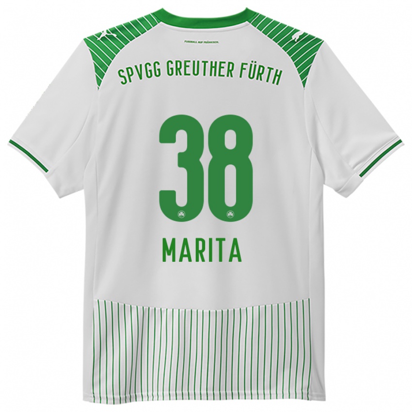 גברים Raul Marita #38 לבן ירוק ג'רזי ביתית 2025/26 חולצה קצרה