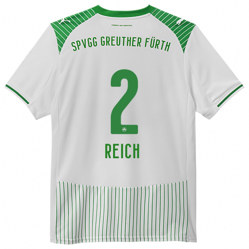 גברים Lukas Reich #2 לבן ירוק ג'רזי ביתית 2025/26 חולצה קצרה