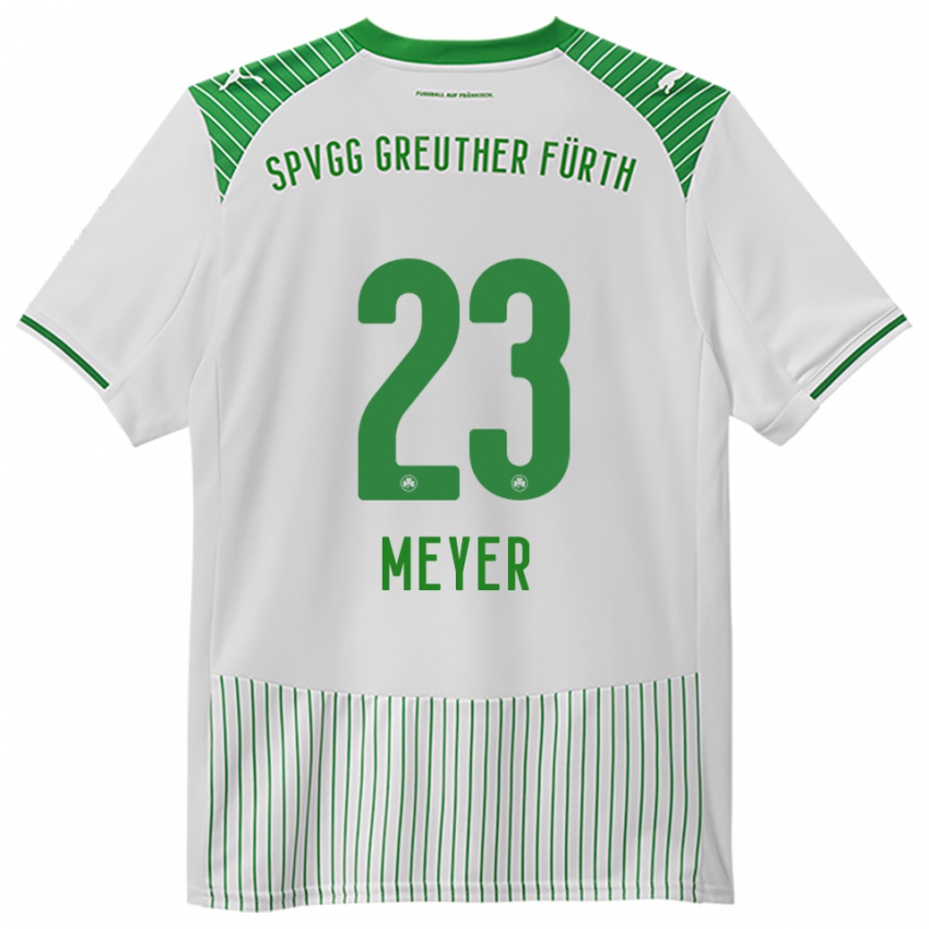 גברים Max Meyer #23 לבן ירוק ג'רזי ביתית 2025/26 חולצה קצרה