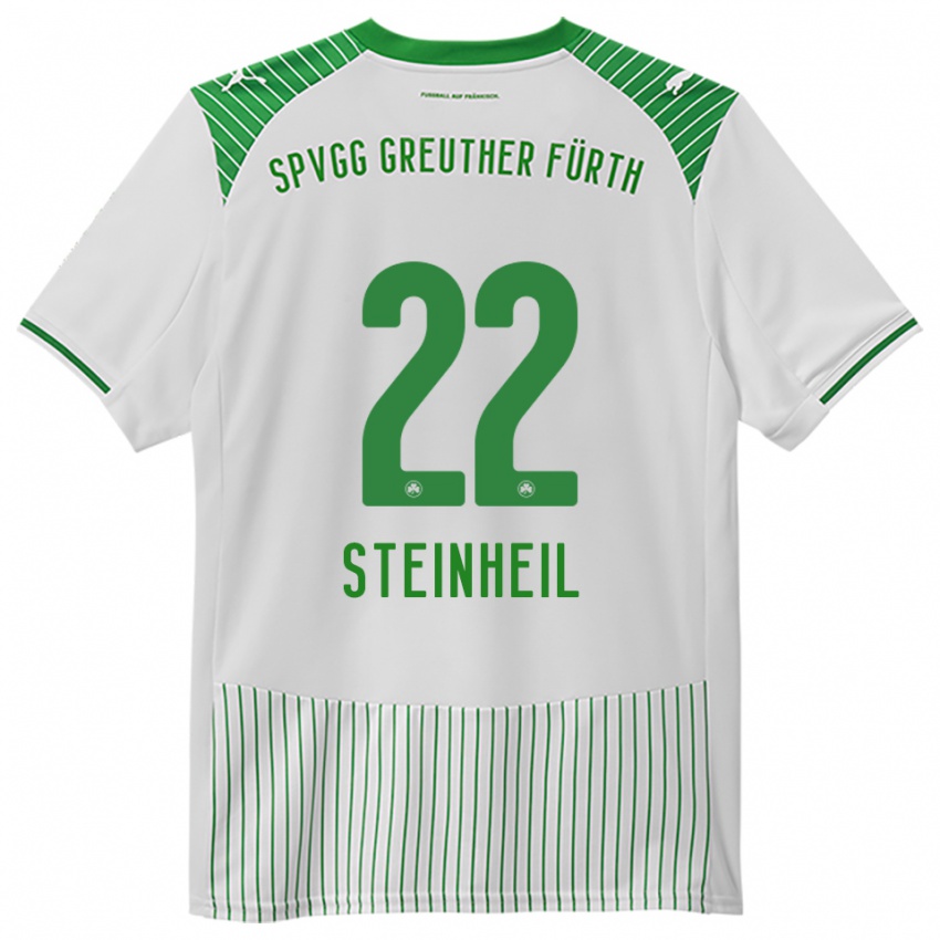 גברים Melvin Steinheil #22 לבן ירוק ג'רזי ביתית 2025/26 חולצה קצרה
