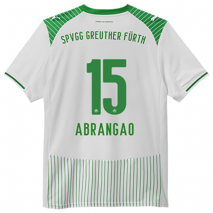 גברים David Abrangao #15 לבן ירוק ג'רזי ביתית 2025/26 חולצה קצרה