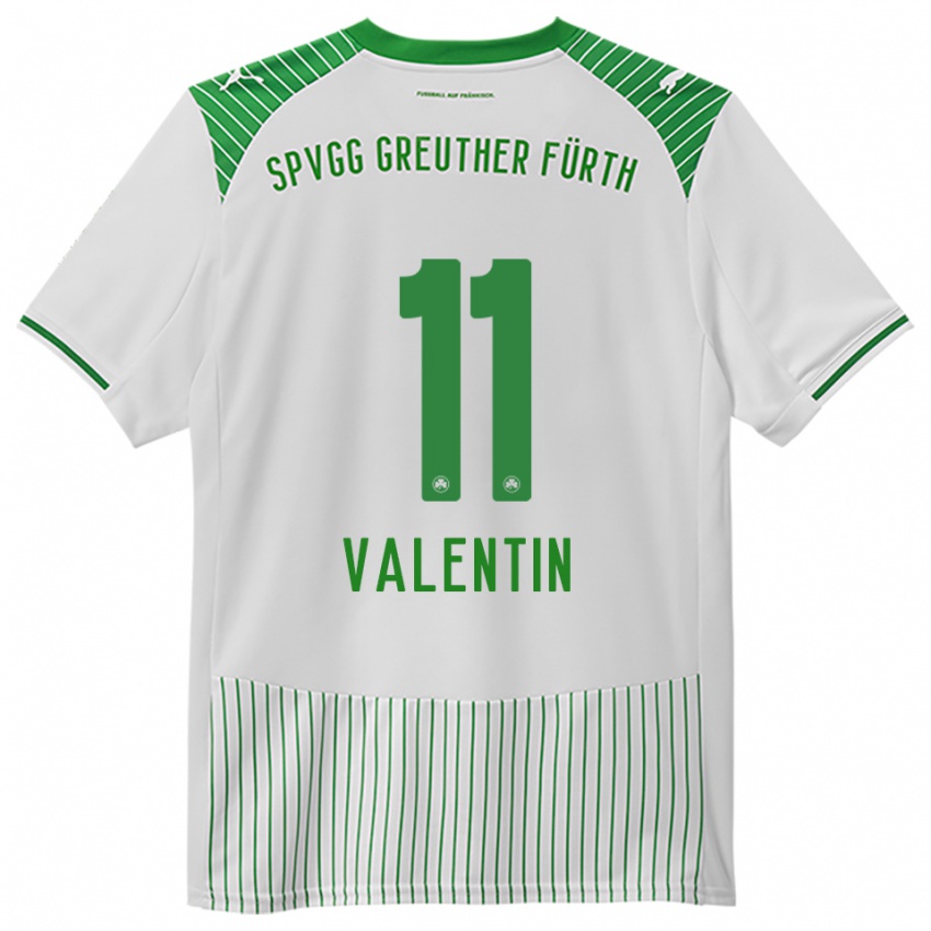 גברים Jonas Valentin #11 לבן ירוק ג'רזי ביתית 2025/26 חולצה קצרה