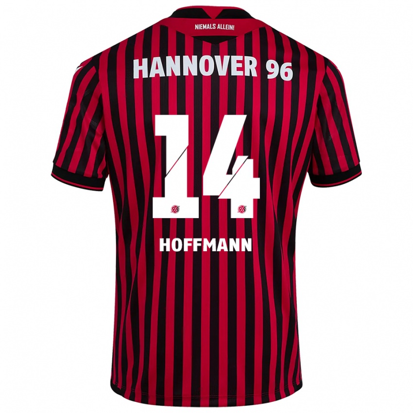 גברים Mika Hoffmann #14 אדום שחור ג'רזי ביתית 2025/26 חולצה קצרה