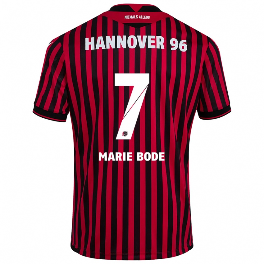 גברים Bente Marie Bode #7 אדום שחור ג'רזי ביתית 2025/26 חולצה קצרה