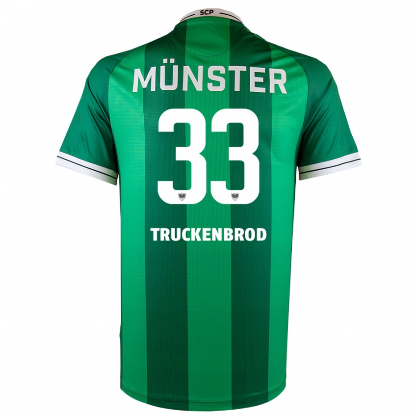 גברים דמיאן טרוקנברוד #33 ירוק לבן ג'רזי ביתית 2025/26 חולצה קצרה