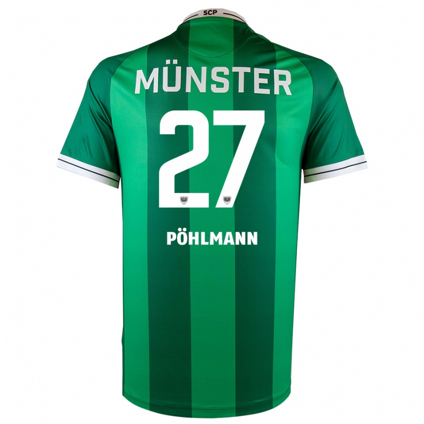 גברים Phil Pöhlmann #27 ירוק לבן ג'רזי ביתית 2025/26 חולצה קצרה