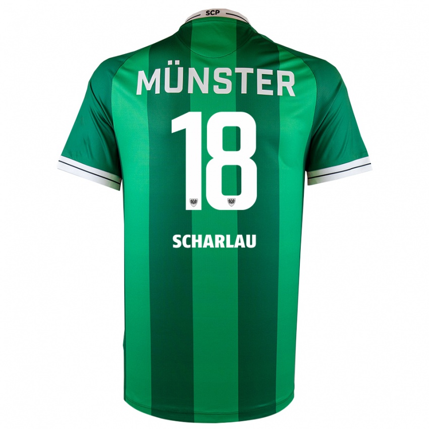 גברים מישל שרלאו #18 ירוק לבן ג'רזי ביתית 2025/26 חולצה קצרה