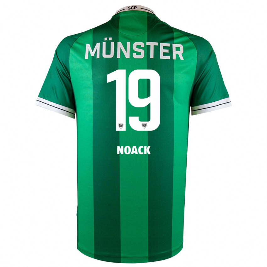 גברים פין נואק #19 ירוק לבן ג'רזי ביתית 2025/26 חולצה קצרה