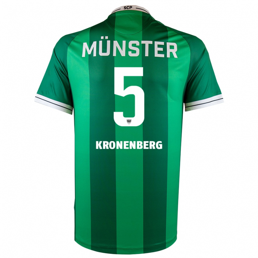 גברים Ben Kronenberg #5 ירוק לבן ג'רזי ביתית 2025/26 חולצה קצרה