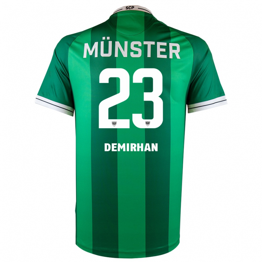 גברים מיקאיל דמירהאן #23 ירוק לבן ג'רזי ביתית 2025/26 חולצה קצרה