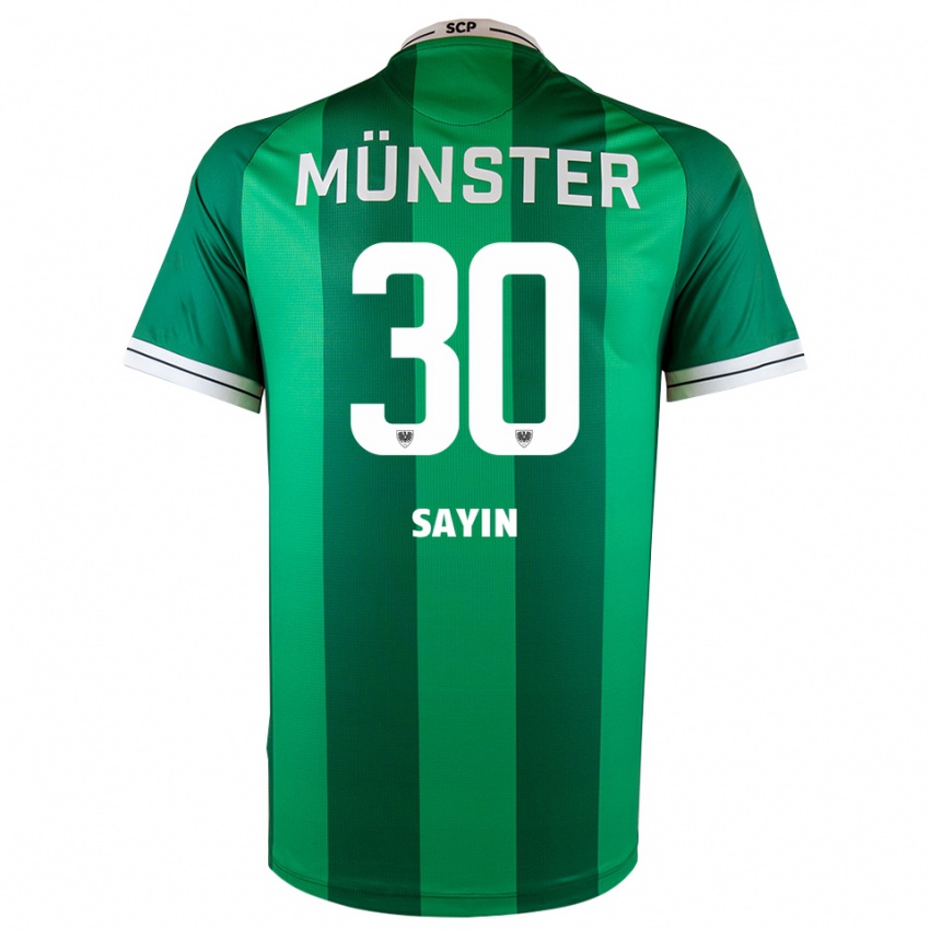 גברים Melih Sayin #30 ירוק לבן ג'רזי ביתית 2025/26 חולצה קצרה