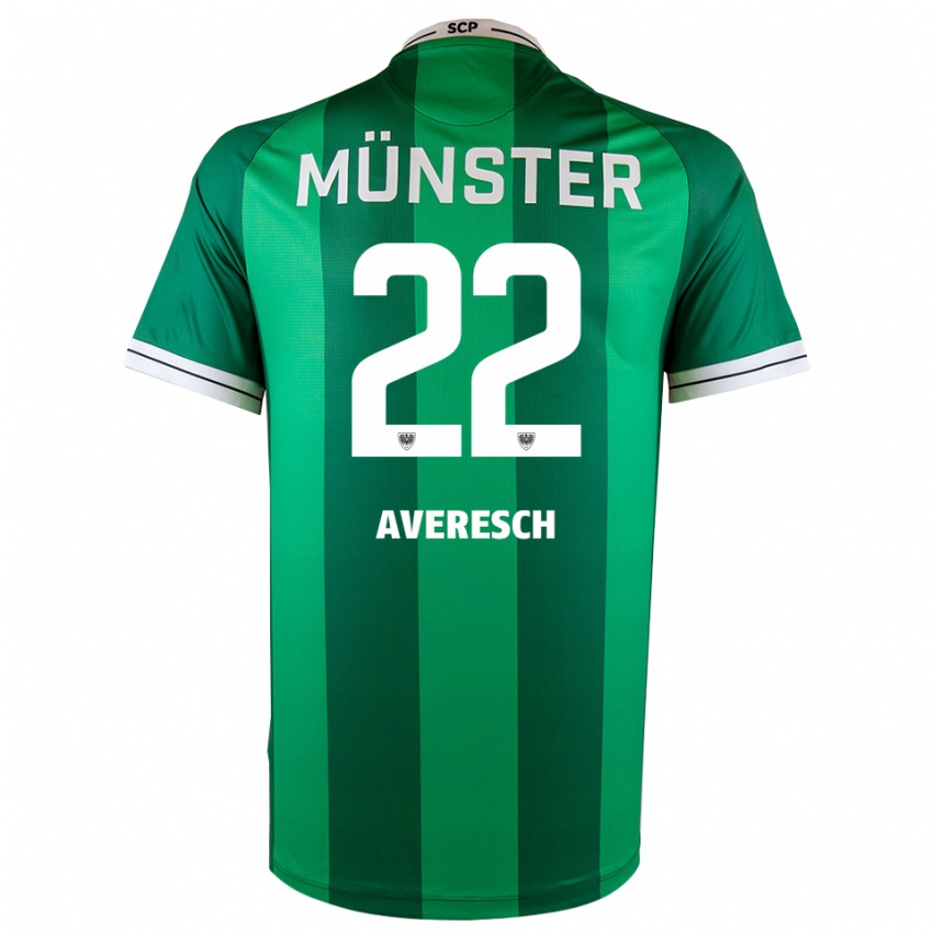 גברים Noah Averesch #22 ירוק לבן ג'רזי ביתית 2025/26 חולצה קצרה