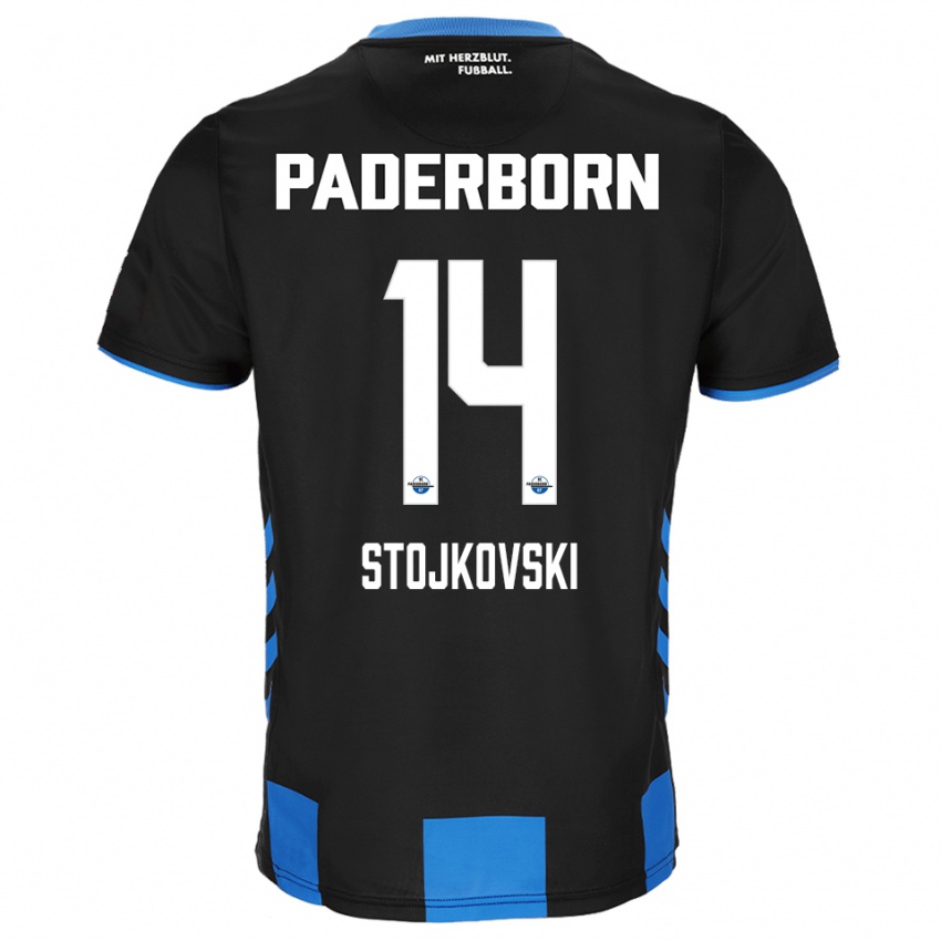 גברים Jakov Stojkovski #14 שחור כחול ג'רזי ביתית 2025/26 חולצה קצרה