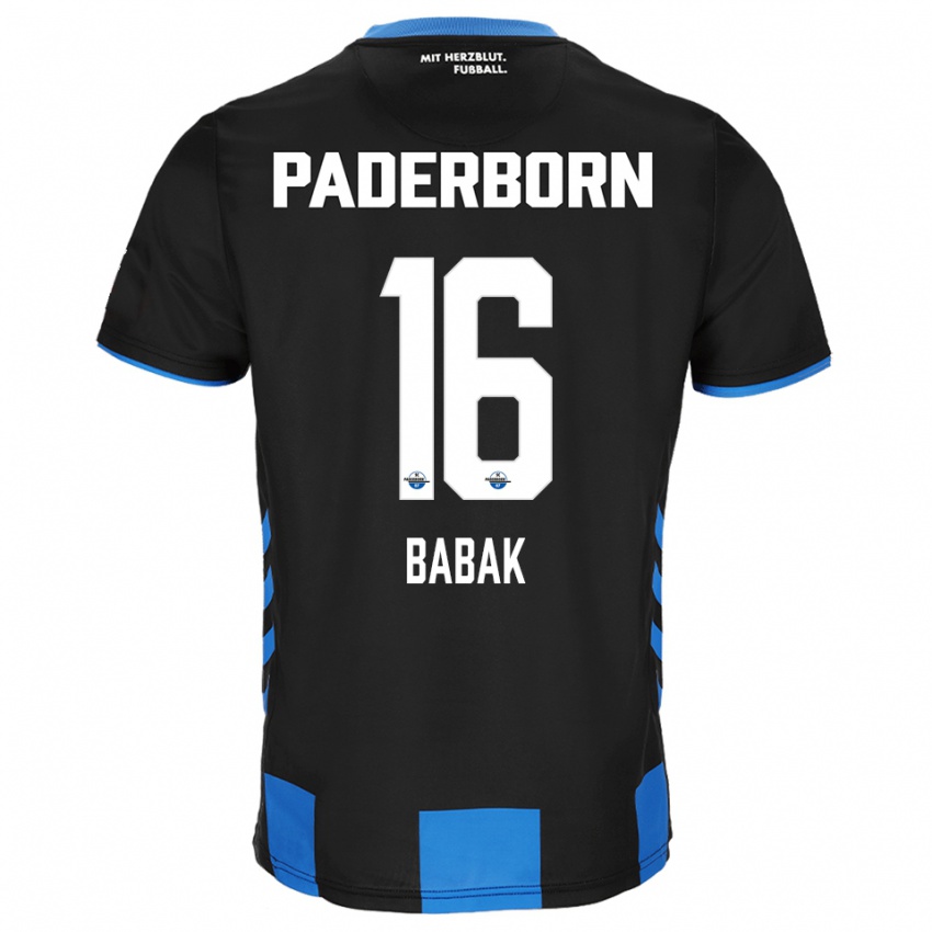 גברים Fedir Babak #16 שחור כחול ג'רזי ביתית 2025/26 חולצה קצרה