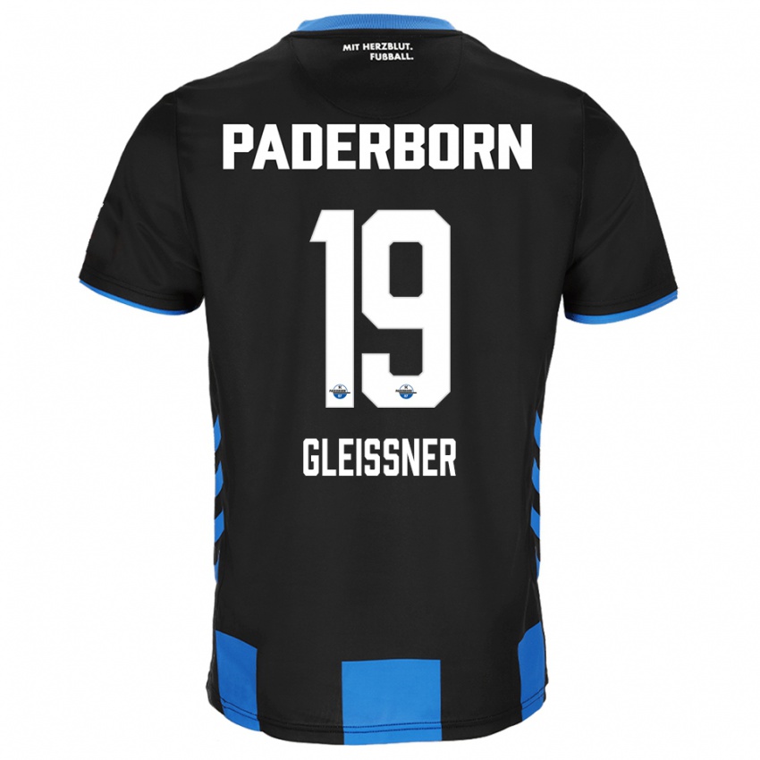 גברים קווין לוקה גלייסנר #19 שחור כחול ג'רזי ביתית 2025/26 חולצה קצרה