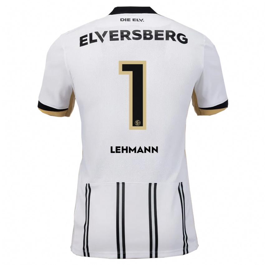 גברים פרנק להמן #1 לבן שחור ג'רזי ביתית 2025/26 חולצה קצרה