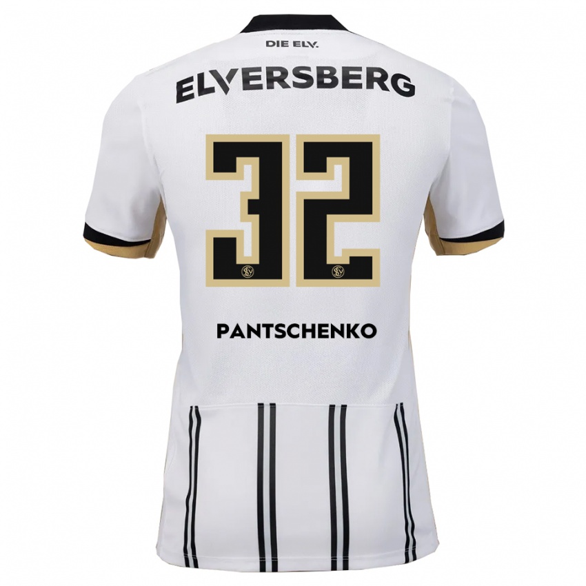 גברים דניאל פנצ׳נקו #32 לבן שחור ג'רזי ביתית 2025/26 חולצה קצרה