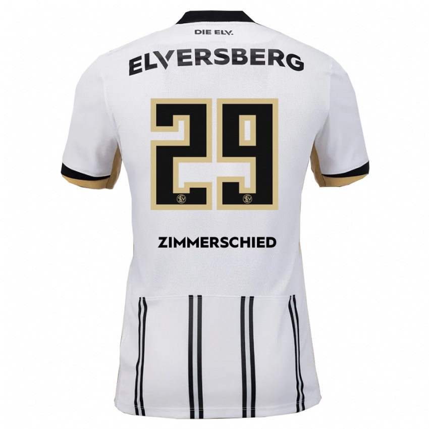 גברים טום צימרשיד #29 לבן שחור ג'רזי ביתית 2025/26 חולצה קצרה