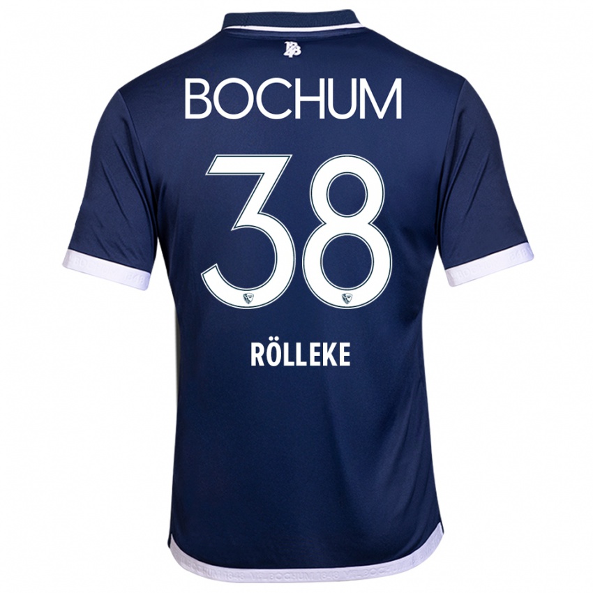 גברים Hugo Rölleke #38 כחול נייבי לבן ג'רזי ביתית 2025/26 חולצה קצרה