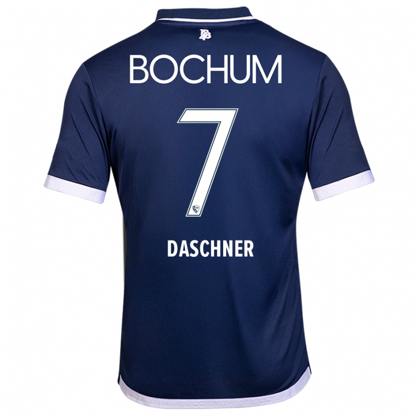 גברים לוקאס דאשנר #7 כחול נייבי לבן ג'רזי ביתית 2025/26 חולצה קצרה