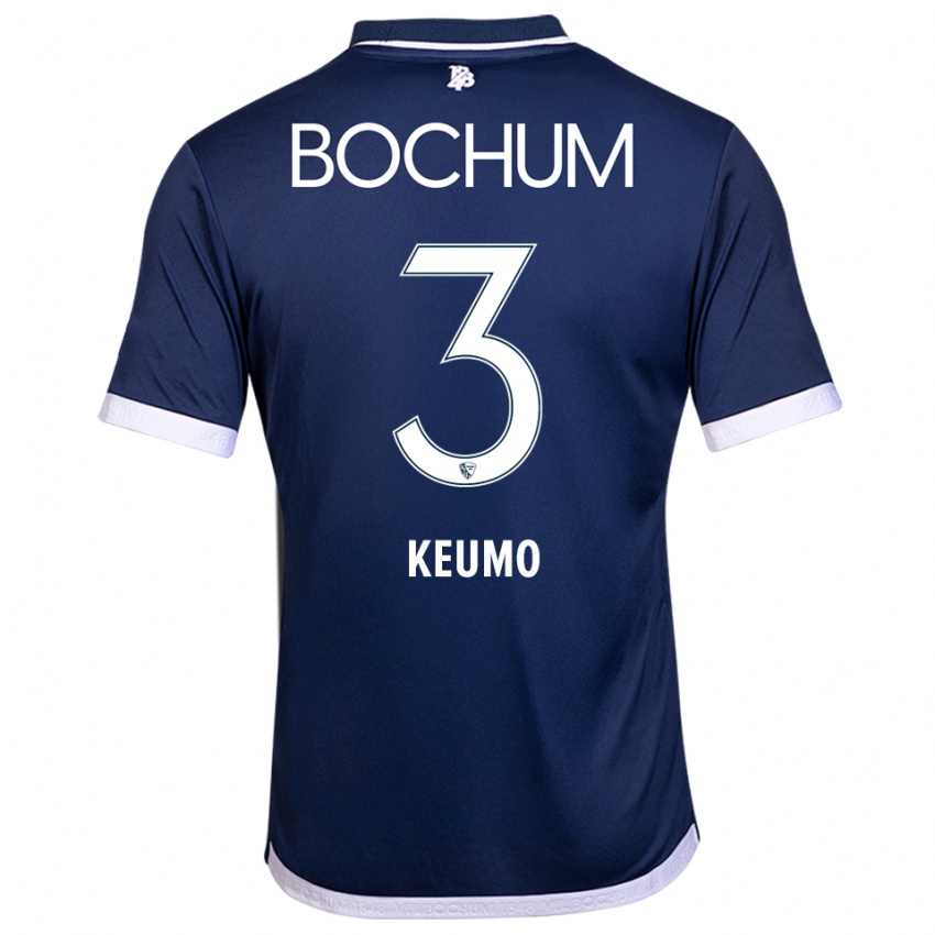 גברים Owono-Darnell Keumo #3 כחול נייבי לבן ג'רזי ביתית 2025/26 חולצה קצרה