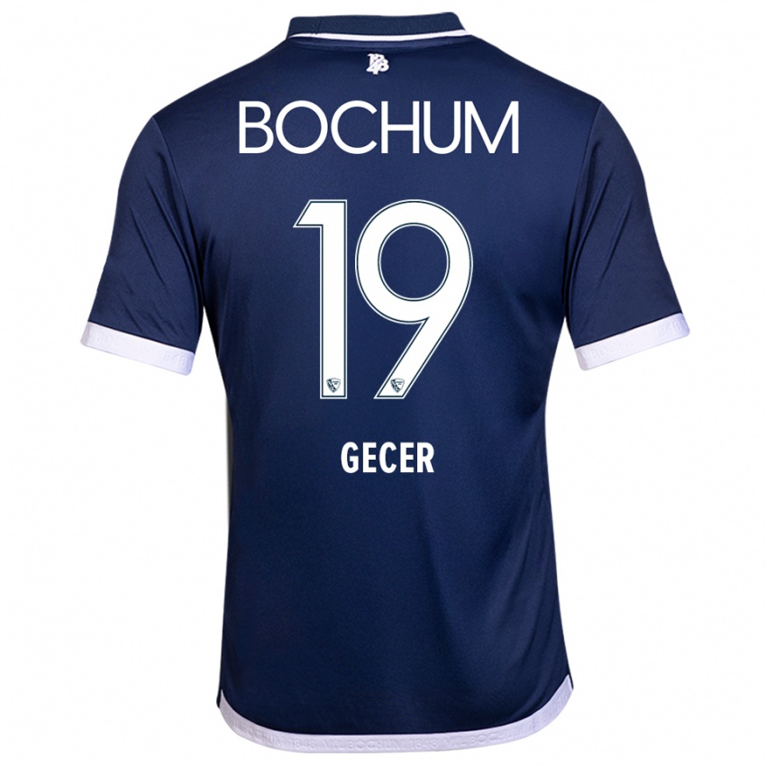 גברים Deniz Gecer #19 כחול נייבי לבן ג'רזי ביתית 2025/26 חולצה קצרה