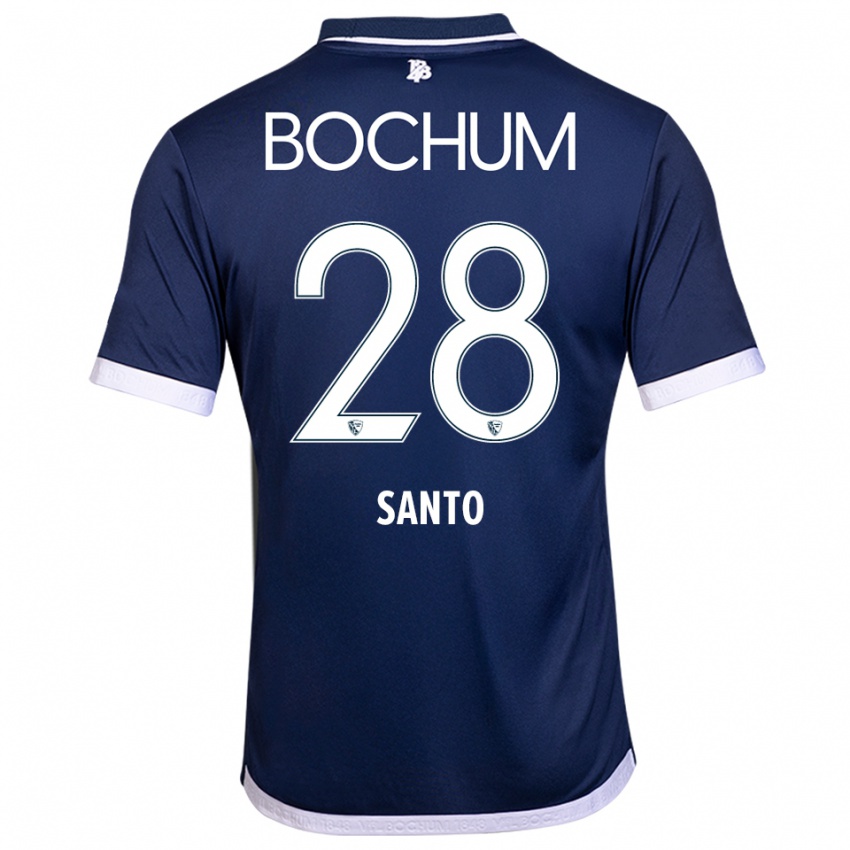 גברים Lumiere Santo #28 כחול נייבי לבן ג'רזי ביתית 2025/26 חולצה קצרה