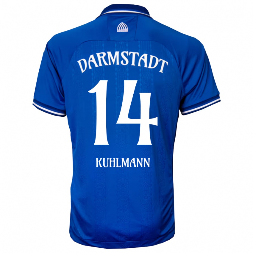 גברים Marcel Kuhlmann #14 כחול לבן ג'רזי ביתית 2025/26 חולצה קצרה